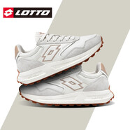 樂(lè )途（LOTTO）男復古真皮運動(dòng)鞋2025秋冬季新款輕便休閑阿甘鞋子 米白（女款）爆米花科技 39