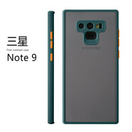 諾康士適用 三星note10手機殼note20ultra硅膠note10plus攝像頭全包邊防摔保護套 三星note9-暗綠色(鏡頭全包殼)