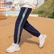 方糖姑娘初中女生秋裝衛(wèi)衣運(yùn)動(dòng)裝少女大童高中學(xué)生春秋季時(shí)尚女孩青少年潮 22152SC藏青拼綠褲 L