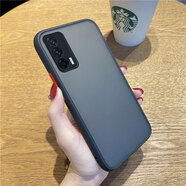 米奈索 vivo iQOO Neo5手機(jī)殼V2055A保護(hù)套液態(tài)鏡頭全包防摔男女款磨砂硅膠外殼 iqooneo5 【膚感】黑色