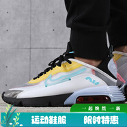 耐克（NIKE）男鞋新款A(yù)ir Max 2090 未來(lái)科幻經(jīng)典氣墊跑步鞋休閑鞋 CT1091-100 白藍(lán)黃 41