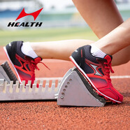 海爾斯（HEALTH）釘鞋男女專業(yè)短跑釘鞋學(xué)生中考跑步跳遠(yuǎn)鞋田徑比賽專用全掌釘子鞋 5599s紅黑 37