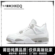 HKDQ莆田純原高版本aj312系列學(xué)生休閑籃球鞋氣墊喬四男女情侶運動(dòng)鞋 AJ4奧利奧【高版本】 41【標準碼】