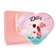 德芙（Dove）心語98g牛奶夾心巧克力送女友心形表白生日禮物情人節(jié)38婦女節(jié) 心語106g+禮袋