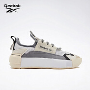 Reebok銳步官方男女SUDECA舒適機能風(fēng)奶油厚底低幫休閑板鞋 FZ2003 白色/灰色 35