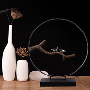 一森諾 禪意新中式客廳擺件玄關(guān)辦公室裝飾品酒柜電視柜擺件工藝品簡(jiǎn)約藝術(shù)陶瓷花瓶擺件喬遷開(kāi)業(yè)禮物禮品 親密無(wú)間花瓶套餐