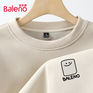 班尼路（Baleno）衛(wèi)衣男春秋季圓領(lǐng)套頭衫休閑男士上衣服重磅華夫格長袖男裝外套