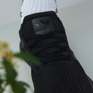 阿迪達(dá)斯 （adidas）三葉草男鞋女鞋春秋季新款運(yùn)動鞋網(wǎng)面透氣輕便休閑 AQ0863黑色 36