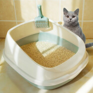 疯狂的主人猫砂盆特大号半封闭式猫厕所防外溅猫沙盆幼猫成猫猫屎盆猫咪用品