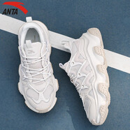 安踏（ANTA）男鞋運(yùn)動(dòng)鞋跑步鞋休閑鞋 8882-3泥沙灰/象牙白 40碼(7)