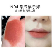 完美日記（PERFECT DIARY） 啞光唇釉霧面絲絨口紅名片學(xué)生款唇膏女顯白 N04#暖氣橘子海[土棕橘色]