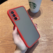 米奈索 vivo iQOO Neo5手機(jī)殼V2055A保護(hù)套液態(tài)鏡頭全包防摔男女款磨砂硅膠外殼 iqooneo5【膚感】紅色