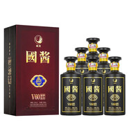 槿澄 貴州 茅臺鎮 醬香型白酒  純糧食優(yōu)級 53度 500mL 6瓶 深邃黑禮盒整箱