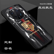 伊諾茂 華為mate50rs保時捷版手機殼mate40rs皮紋軟殼保護套全包60保時捷 跑車2(可定制簽名) 華為mate40rs保時捷