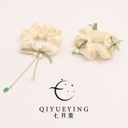 鈴蘭花發(fā)繩頭繩女簡(jiǎn)約ins風(fēng)森女系高級(jí)感蝴蝶結(jié)大腸發(fā)圈溫柔皮筋 [2個(gè)裝]純潔2件