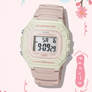 卡西歐（CASIO）男女學(xué)生ins風(fēng)復(fù)古小方塊兒童表F-91WC-2A/4A/4A2 1B 7A 9A電子表 W-218HC-4A2 【附加貼膜】