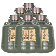 黔三百貴州茅臺(tái)鎮(zhèn)醬香酒白酒53度糧食釀造老酒500mlx6瓶老土藏壇子裝酒 53%vol 500mL 6壇