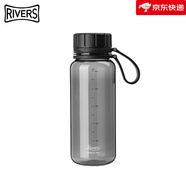 RIVERSRivers防漏運動(dòng)水杯塑料便攜戶(hù)外男夏運動(dòng)水壺健身大容量水杯 黑色中號 550ml