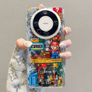 機械馬里奧適用mate60手機殼PURA70PRO卡通70透明MATE50保護 太空殼-透明-JH722機械馬里奧 華為NOVA8