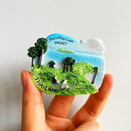 懿儱佩3D立體世界各國各地冰箱貼磁貼城市旅行歐洲國家旅游紀念品新創(chuàng  )意 (6)泰國普吉島