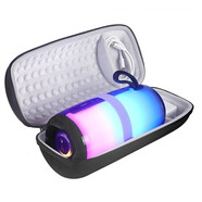 三只青蛙 適用JBL PULSE5保護(hù)套音樂(lè)脈動(dòng)5炫彩藍(lán)牙音箱盒壁掛支架音響金屬掛架硅膠套防摔殼 手提收納盒有小格+肩帶（不含音響）