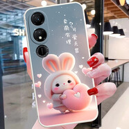 鑫唯樂(lè ) 榮耀暢玩40手機殼WDY一AN00保護套ANOO華為新款暢享4O全包防摔WDYAN玩暢四十H 白-賣(mài)萌有理 手繩+鋼化膜 暢玩40