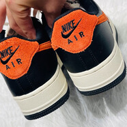耐克（NIKE）官方休閑鞋男鞋春季新款運動鞋AIR FORCE 1空軍一號 AF1低幫板鞋 HQ4987-010/黑珊瑚紅灰白 40