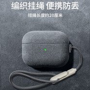 優(yōu)思頓airpods pro二代保護套c口airpods4保護套耳機套掛繩蘋(píng)果硅膠防摔盒輕奢無(wú)線(xiàn)保護套藍牙 Airpods Pro2代(USB-C)【灰+繩】