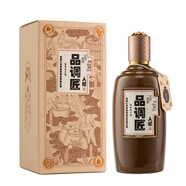 品調匠醬香型白酒 貴州茅臺鎮 純糧固態(tài) 大曲坤沙 高檔茅味高粱 禮盒 53度 500mL 1瓶 品調匠人紀(單瓶)