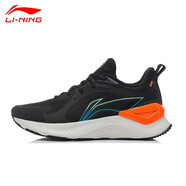 李寧跑步鞋男鞋2022新款越影跑鞋輕便網(wǎng)面透氣 黑色047-4 43