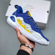 NBA VIBE-NIKE庫里12代籃球鞋男萌神10庫里11中國行耐磨輕便透氣curry11運 耐克-白藍黃11代 39
