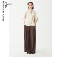 噢姆（AUM）【玫瑰花香面料】AUM噢姆新款玫瑰花香小眾設(shè)計(jì)感襯衫上衣 米白 L