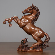 銅欣祥銅馬擺件馬到成功辦公室公司開(kāi)業(yè)喬遷禮品客廳玄關(guān)酒柜家居裝飾品 紫銅37#躍馬【配禮盒】