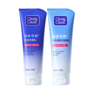 可伶可俐控油潔面乳有效控油細(xì)致毛孔泡沫洗面奶洗臉保持皮膚水潤不緊繃 控油潔面乳100g+潔面啫喱100g