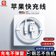 聲爾 蘋(píng)果數據線(xiàn)快充充電線(xiàn) 適用iPhone14/13/12Pro Max/XR/Xs/11/8plus/7/6手機ipad平板車(chē)載充電器線(xiàn) 【USB蘋(píng)果接口】18W快充【1條裝】