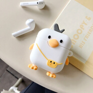 例米 LolliPods plus漫步者無(wú)線(xiàn)藍牙耳機保護套卡通軟殼硅膠冇心可愛(ài)套蘿莉loliPlus 漫步者lollipods plus保護套【背袋鴨】