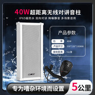 先科（SAST）無(wú)線(xiàn)對講機擴音器音響餐廳學(xué)校飯店車(chē)間遠程雙向喊話(huà)音箱喇叭 5公里無(wú)線(xiàn)對講防水音柱（40W）