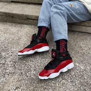 耐克（NIKE）籃球鞋男子春季低幫保羅喬治4代網(wǎng)面透氣休閑輕便耐磨緩震運動鞋 322992-060/JORDAN 黑/健身紅 40.5