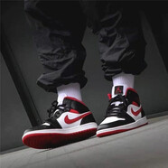 耐克（NIKE）男女鞋 AIR JORDAN 1 OG 運動籃球鞋 554724-DJ4695-122 白黑紅 42.5