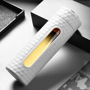 DFIFAN玻璃杯帶手柄男女商務(wù)辦公杯茶水分離泡茶杯耐高溫雙層父親節禮物 白色（380ML）