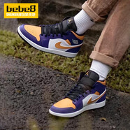 耐克（NIKE）bebe8 AJ1 AIR JORDAN 1 MID 喬1 男女子中幫休閑運(yùn)動(dòng)籃球鞋 湖人紫黃白DQ8426-517 42.5