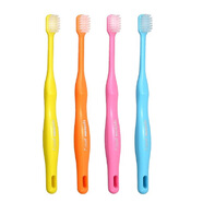 獅王（Lion）日本進(jìn)口genki-j軟毛寬體牙刷牙周牙刷粗手柄情侶青少年纖細刷毛 中毛 3支