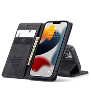紐為iphone蘋果13翻蓋全包手機(jī)殼13pro帶卡包純色13promax男13mini皮質(zhì)porm 蘋果13【黑色*皮質(zhì)翻蓋手機(jī)殼】