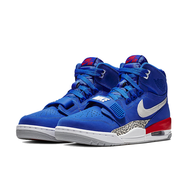 耐克（NIKE）男女鞋AIR JORDAN LEGACY喬312 LOW高幫AJ312情侶籃球鞋 AV3922-AT4040-416 紅藍(lán) 活塞 45