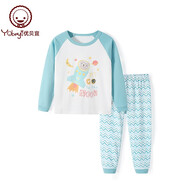 優(yōu)貝宜 兒童內衣套裝春秋款男女童卡通睡衣中大童秋衣秋褲休閑兩件套 82104#宇宙飛船 170cm