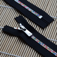 5#彩齒玉米牙 閉口拉鎖15-80cm黑織帶 錢包金屬拉鏈 手工拉鏈 5號彩齒玉米牙閉口  黑  15cm
