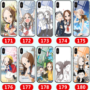 WENYAFF三星S8 S9 S10Plus note10+手機殼A54 A53動(dòng)漫S23ultra卡通S24+ S25磨砂全包 擅長(cháng)捉弄的高木同學(xué)-動(dòng)漫 玻璃殼(高清彩繪)-下單留言機型+圖片編號