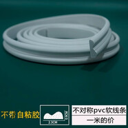 仙杰pvc軟線(xiàn)條 法式背景墻邊框條天花頂角線(xiàn)弧形石膏線(xiàn)造型裝飾條自粘 s042白坯寬2.3cm--不帶背膠 1米的價(jià)格