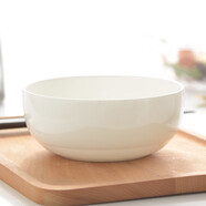 瓷秀源（CIXIUYUAN） 唐山純白骨瓷碗飯碗家用韓式小湯碗吃面碗陶瓷碗沙拉碗泡面碗 5.5英寸韓碗1個(gè)