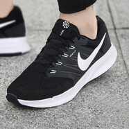 耐克（NIKE）男鞋夏季新款運(yùn)動(dòng)鞋F(xiàn)LEX赤足網(wǎng)面透氣輕便緩震跑步鞋DV0740-004 DR2695-002/RUN SWIFT 3/黑白 44.5
